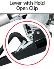 Husky 159416N-04 X 3/4" Black Unleaded Nozzle with Three Notch Hold Open Clip & Mate Guard and Polymer Handle Cover